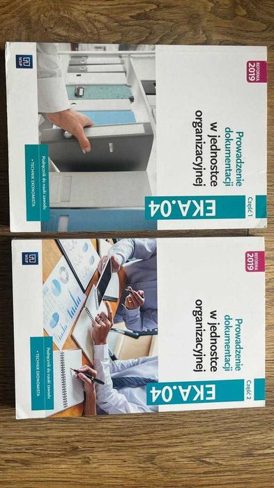 Podręczniki 2-3 klasa szkoły średniej + zawodowe EKA.04 i 05 kadrowe