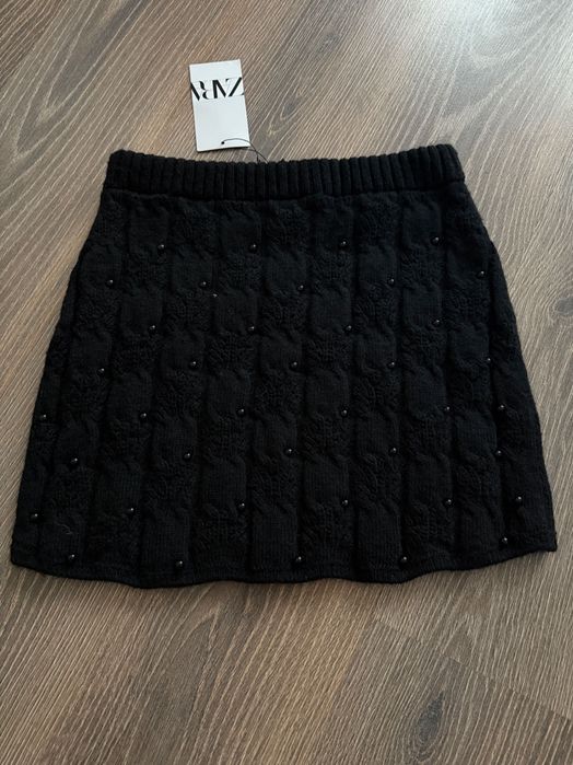 В'язана міні спідниця Zara S