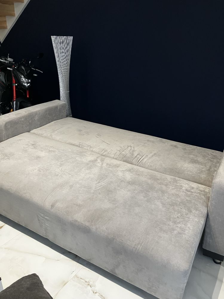 Sofa plus pufy, pojemnik na posciel, rozkladana