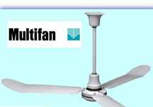 Wentylator mieszacz powietrza do obór MultiFan - PV600-Helikopter