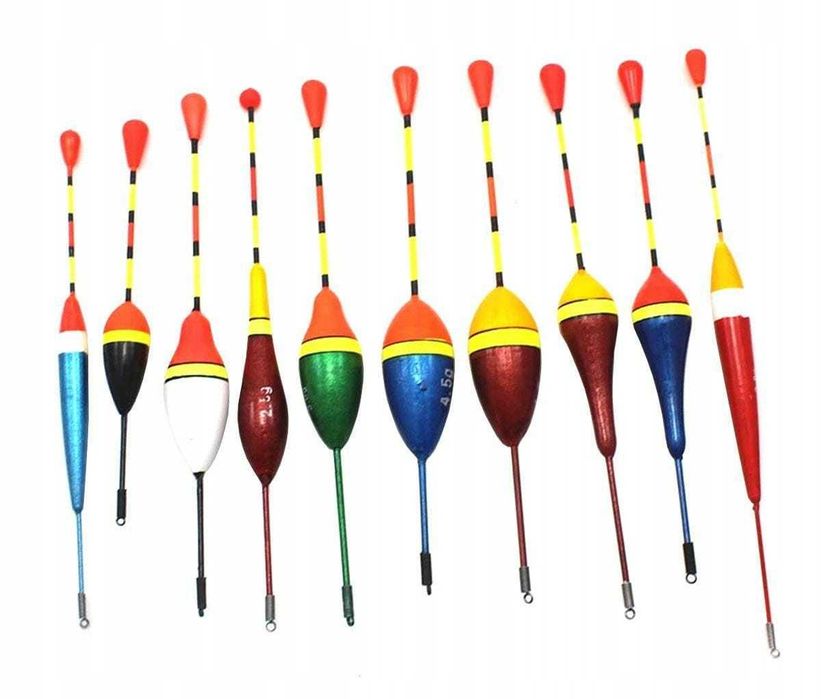 AG103A Zestaw spławików 10 sztuk od 0,8 g do 4,5 g
