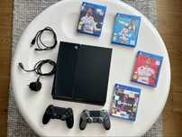 Zestaw PS4 + 2 x pady + 4 gry FIFA18/19/20/21