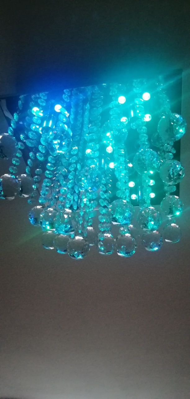 Lampa sufitowa Led kryształy