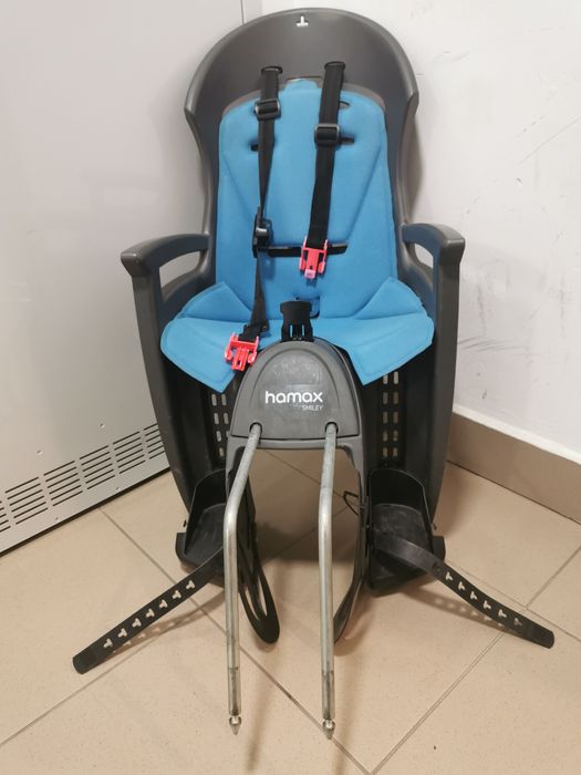 Fotelik rowerowy Hamax Smiley 2 x baza mocowanie