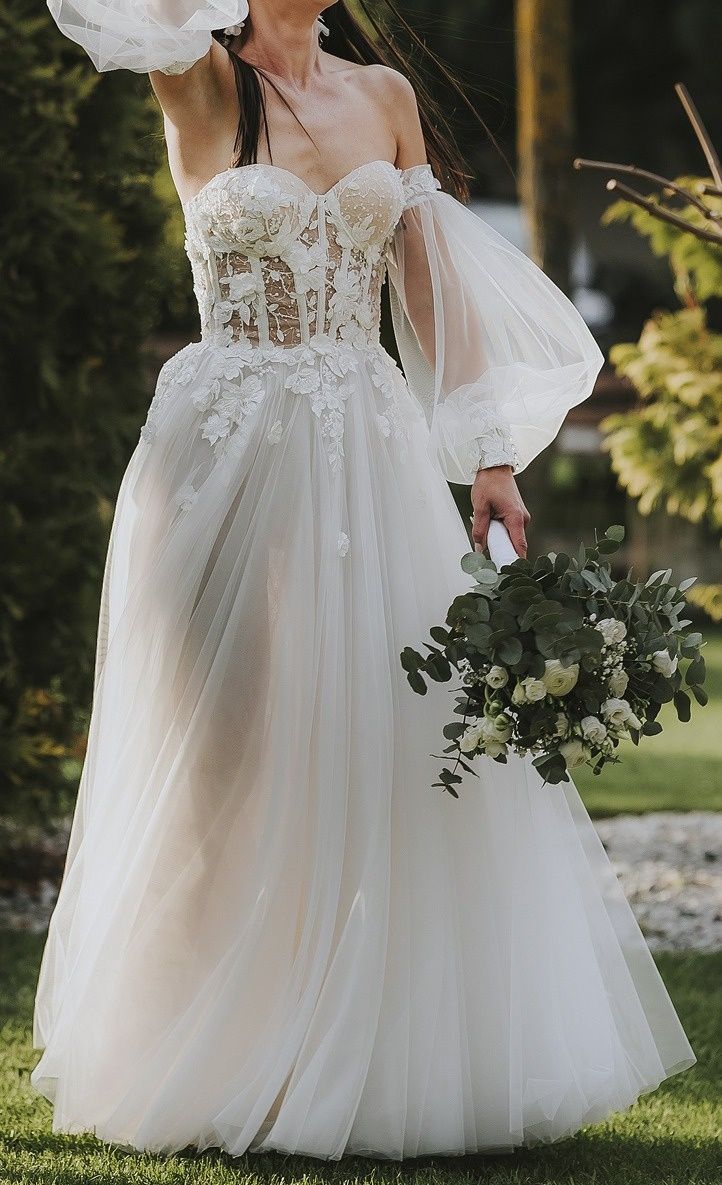 Zmysłowa suknia ślubna Annais Bridal  Suzanna XS / S