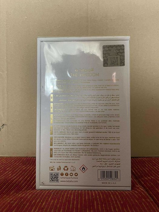 Perfume Lattafa – The Kingdom – 100 ml – Novo e Selado!