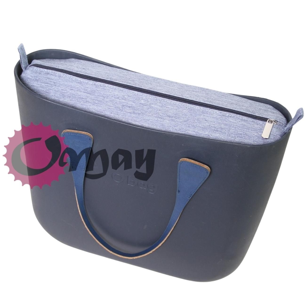 Granatowy organizer OBAG STANDARD jeans niebieski 2 kieszenie OMAY