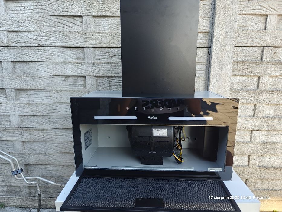 Nowoczesny okap do zabudowy AMICA OMP6554BG