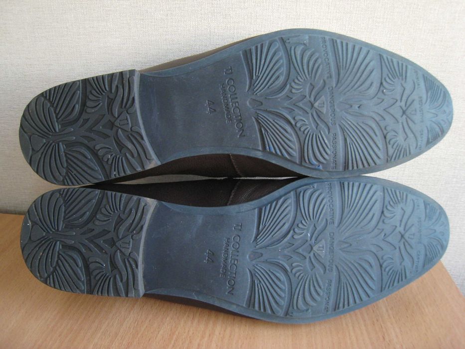 Туфли мужские кожаные коричневые 44 размер, скорее всего на узкую ногу