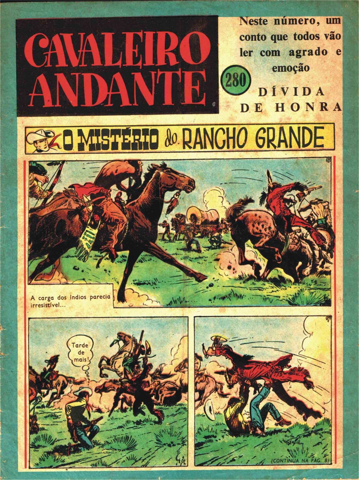 Cavaleiro Andante - 6 números - 280,279,278,259,258 e 255 de 1956