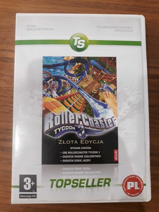 Gra PC DVD RollerCoaster Tycoon 3 Złota Edycja PL