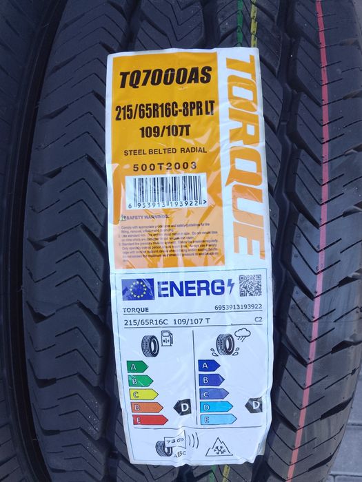 215/65r16c 109/107 T 8 pr Torque TQ7000AS 2025 rok.