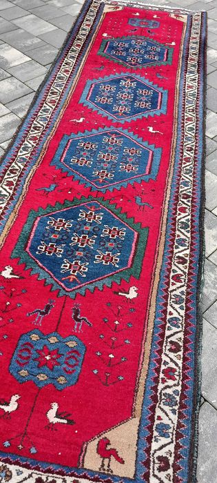 Afgański chodnik wełniany tkany ręcznie dywan 291 x 83 cm perski