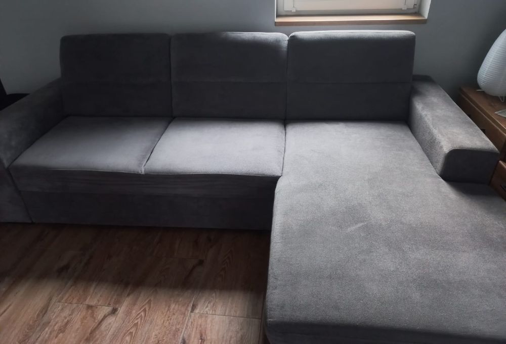 Narożnik rozkładany szary