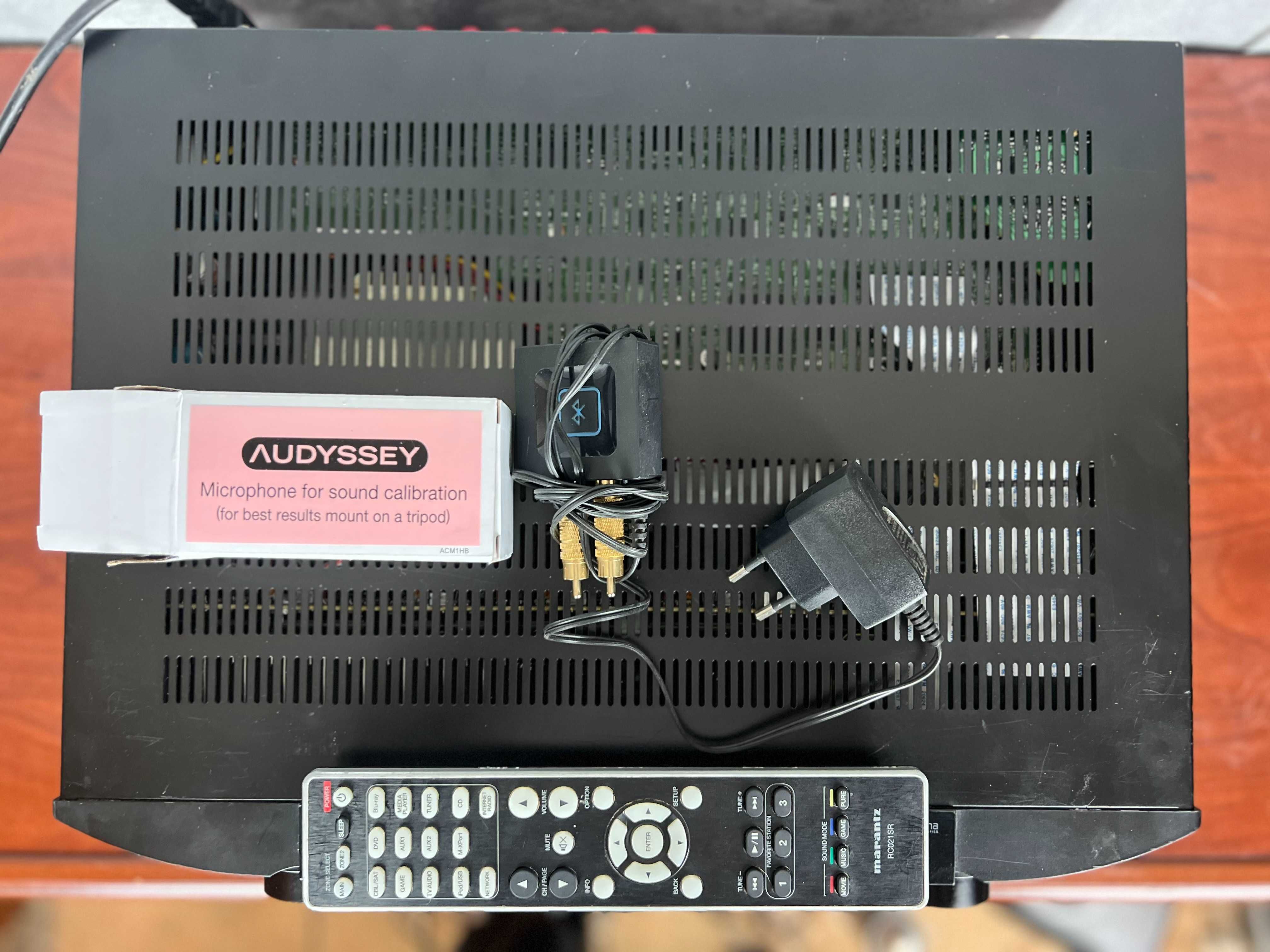 Marantz NR1603 – Smukły Amplituner 7.1 -- Pilot + Bluetooth + Mikrofon