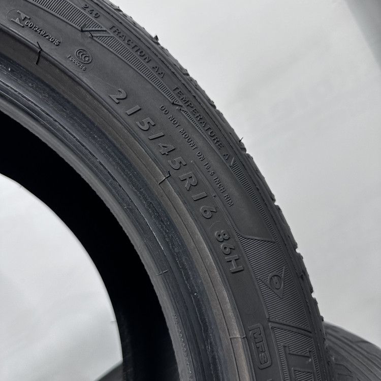 4шт бу літо 215/45/R16 7,2мм 2018р Dunlop SP Sport Maxx