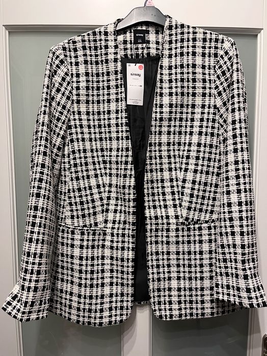 Marynarka w kratkę xxl