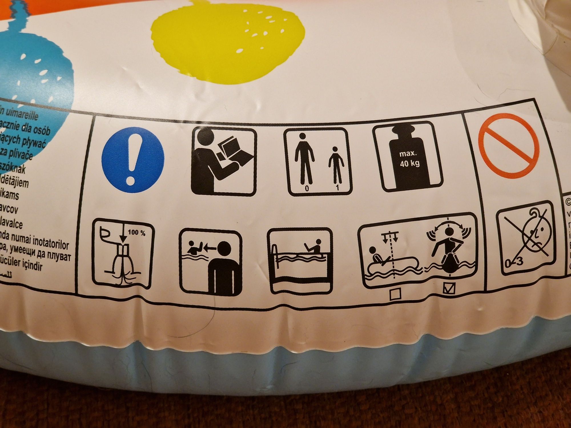 Dmuchana lama INTEX, materac do pływania