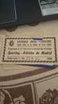 Bilhete futebol muito antigo 1958 Sporting atletico madrid