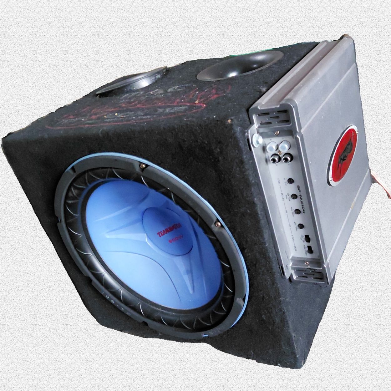 Subwoofer TERMINATOR WX-800  Wzmacniacz SPECTRON SP-M2100