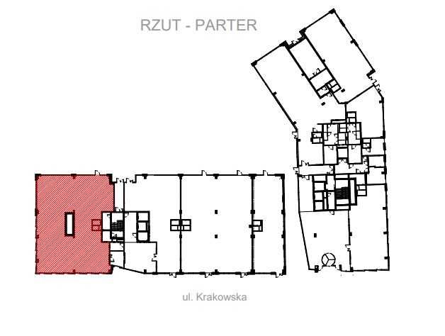Reprezentacyjny, przeszklony lokal handlowy, Krakowska 35, 373m2,