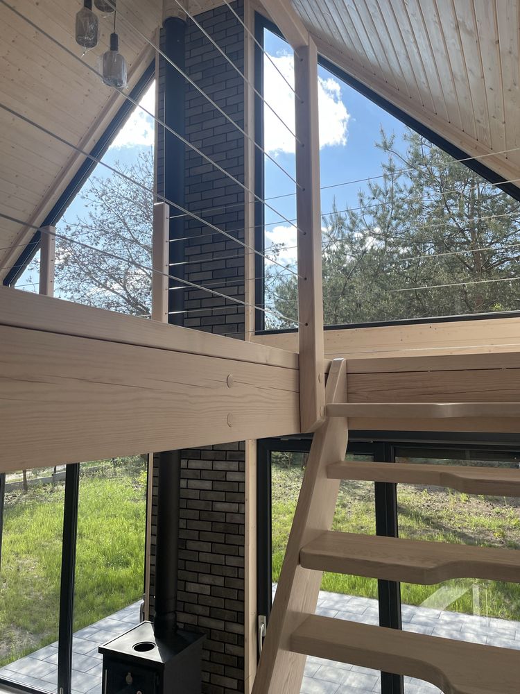 Dom letniskowy caloroczny 60m2 jeziora lasy kominek