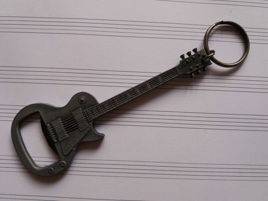 Unikat! Otwieracz do butelek kapsli gitara elektryczna Vintage gadżet