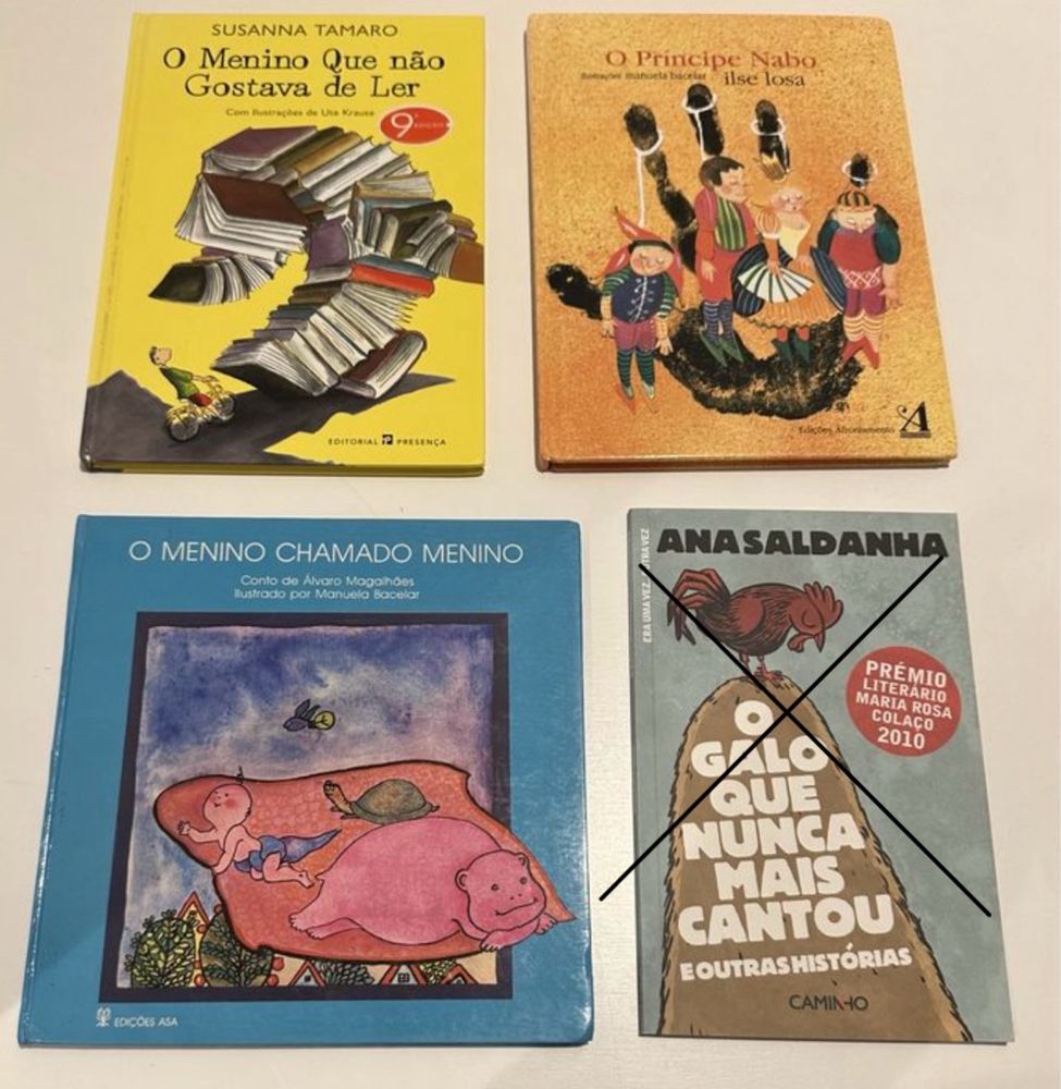 3 livros infantis capa dura