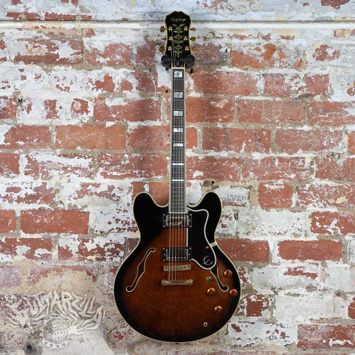 Epiphone Sheraton II 1996 Violin Burst Samick Korea