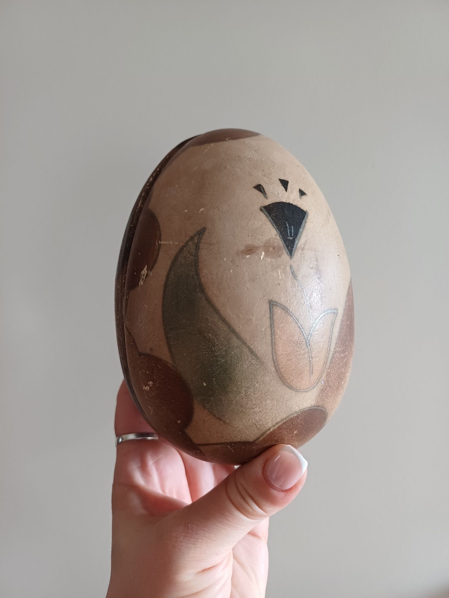 Bomboniera jajko bombonierka ceramiczna stara vintage