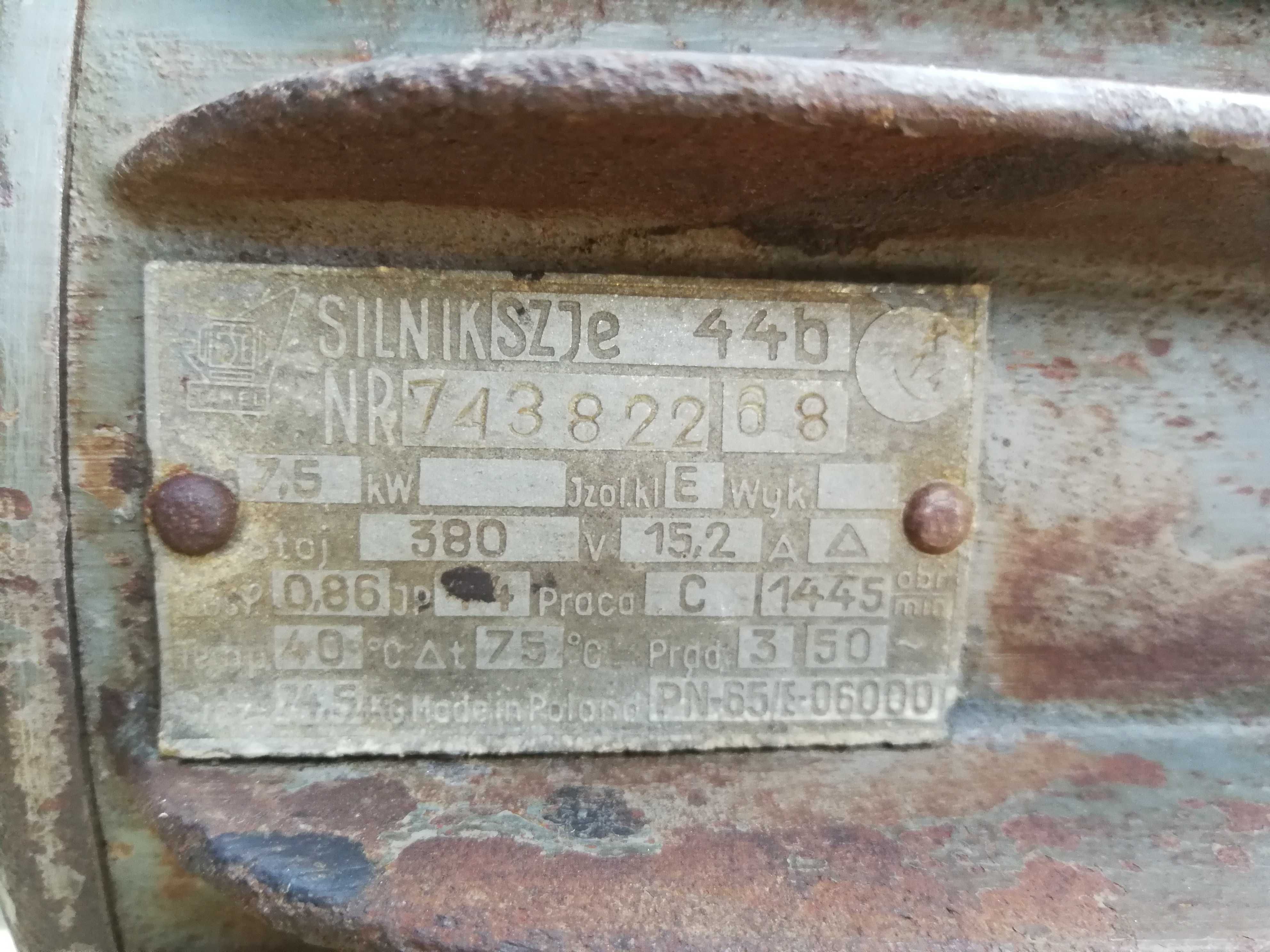 7,5 kW 1445 obr/min silnik elektryczny WYSYŁKA!!!
