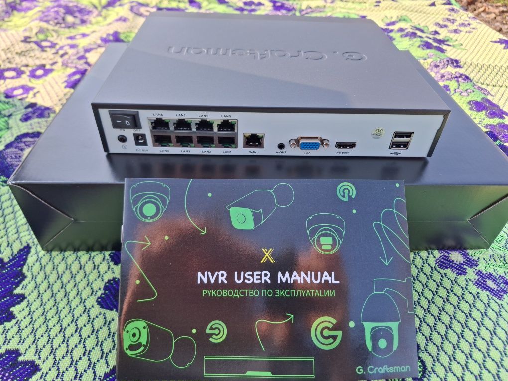 Комплект відеонагляду POE/G.Craftsman 6mp sony imx335/Камера