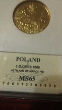 2 złote rocznica wydarzeń marca 1968 r.