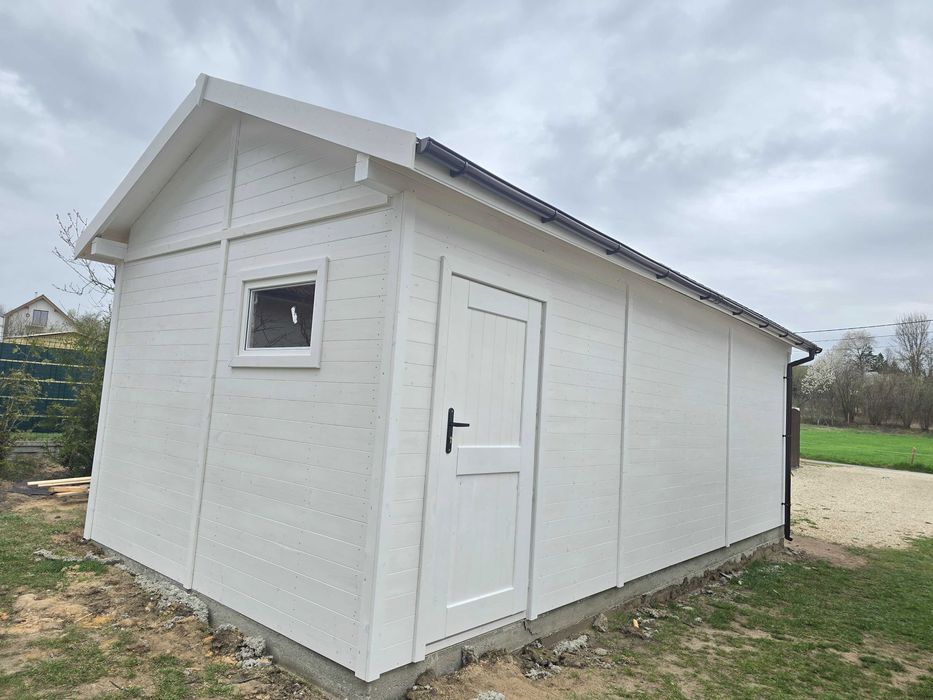 Garaż drewniany "OMODA" 7x3,5 m – producent Wooden House Stanior