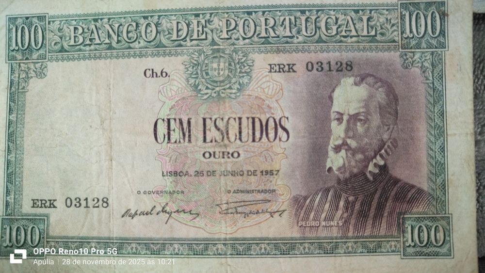 Vendo conjunto notas de escudo
