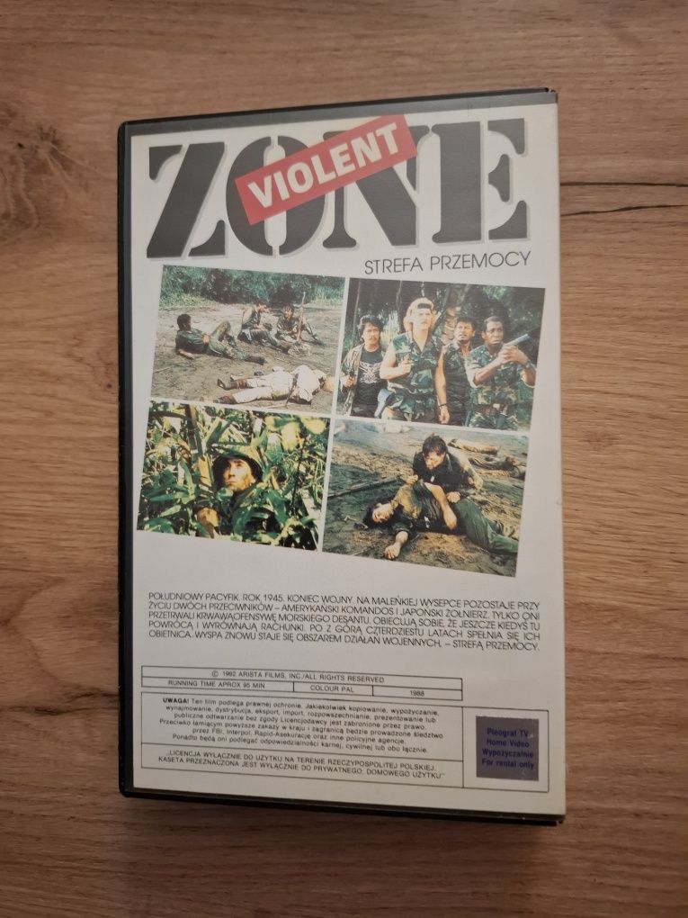 Strefa Przemocy(Violent Zone)- John Douglas- Vhs Polski Lektor Unikat