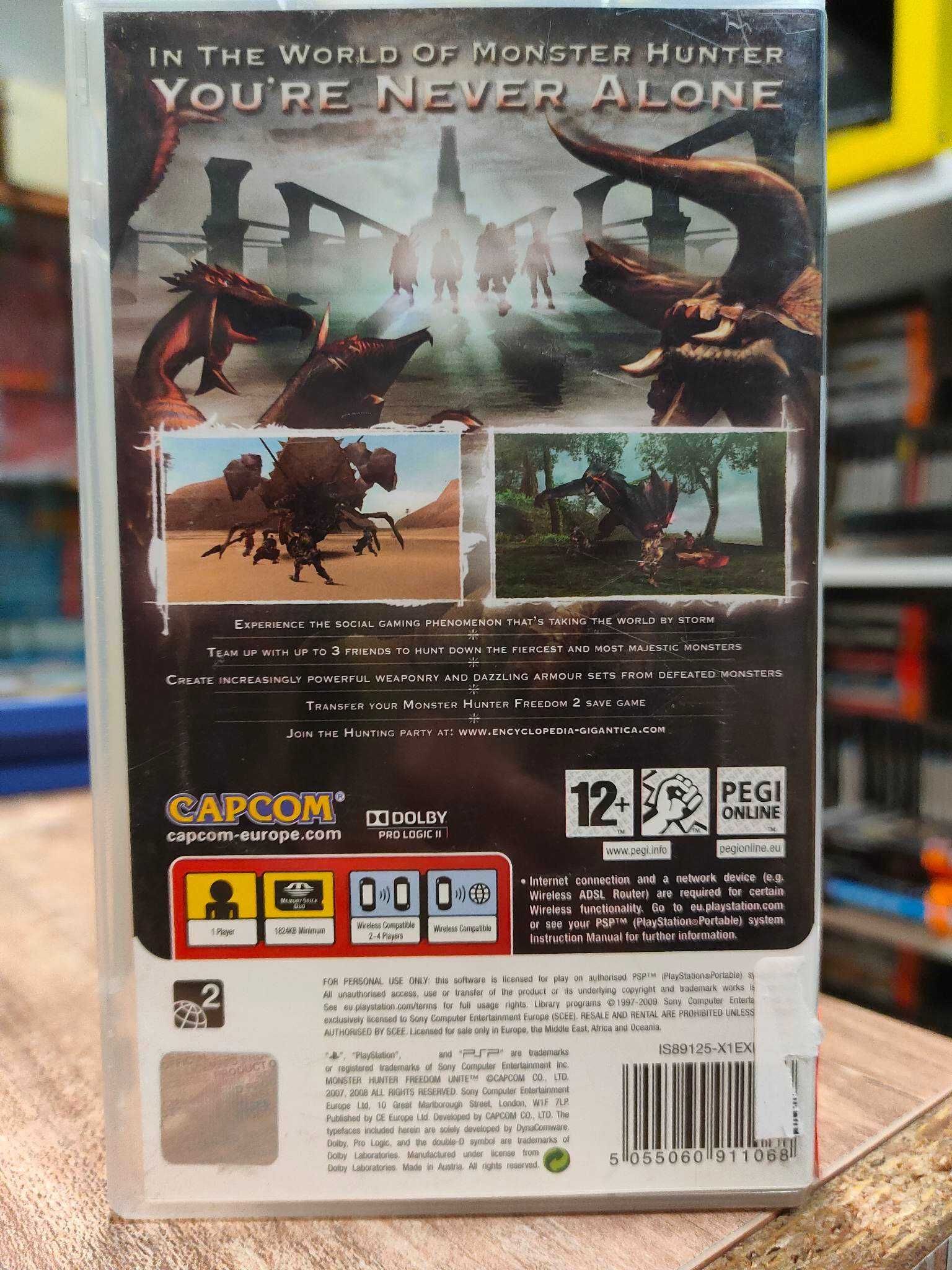 Monster Hunter Freedom Unite PSP, Sklep Wysyłka Wymiana