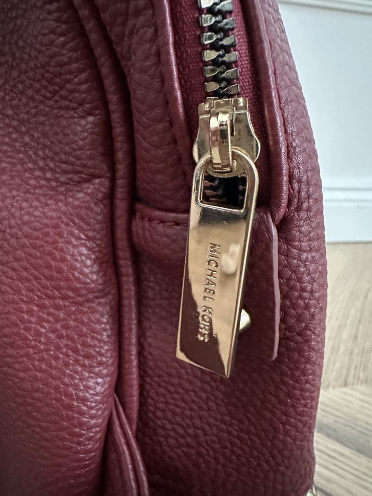 Michael kors bordowy plecak torebka burgund