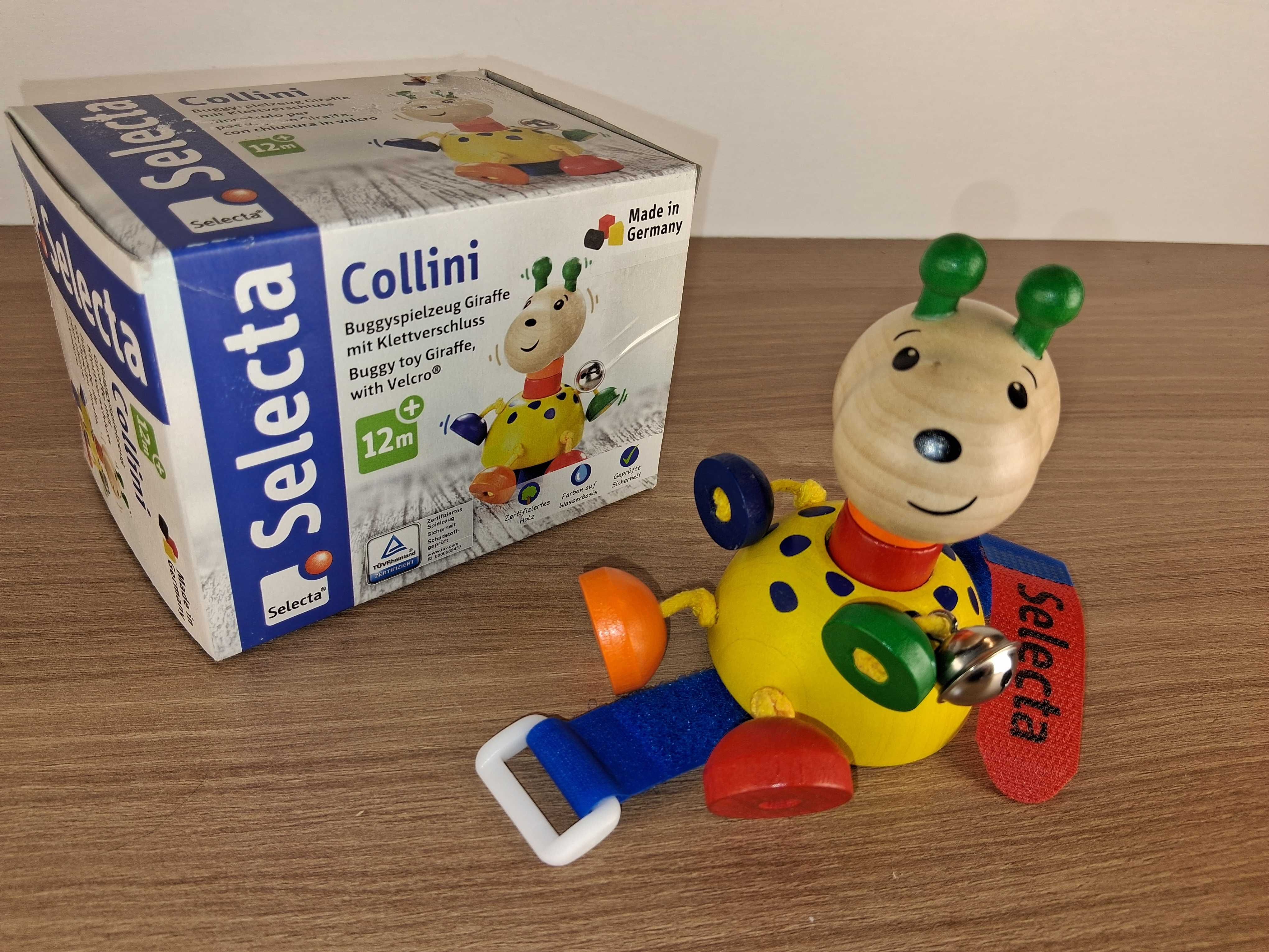 X007 Zabawka Collini Selecta Żyrafa Buggy Toy z Rzepem