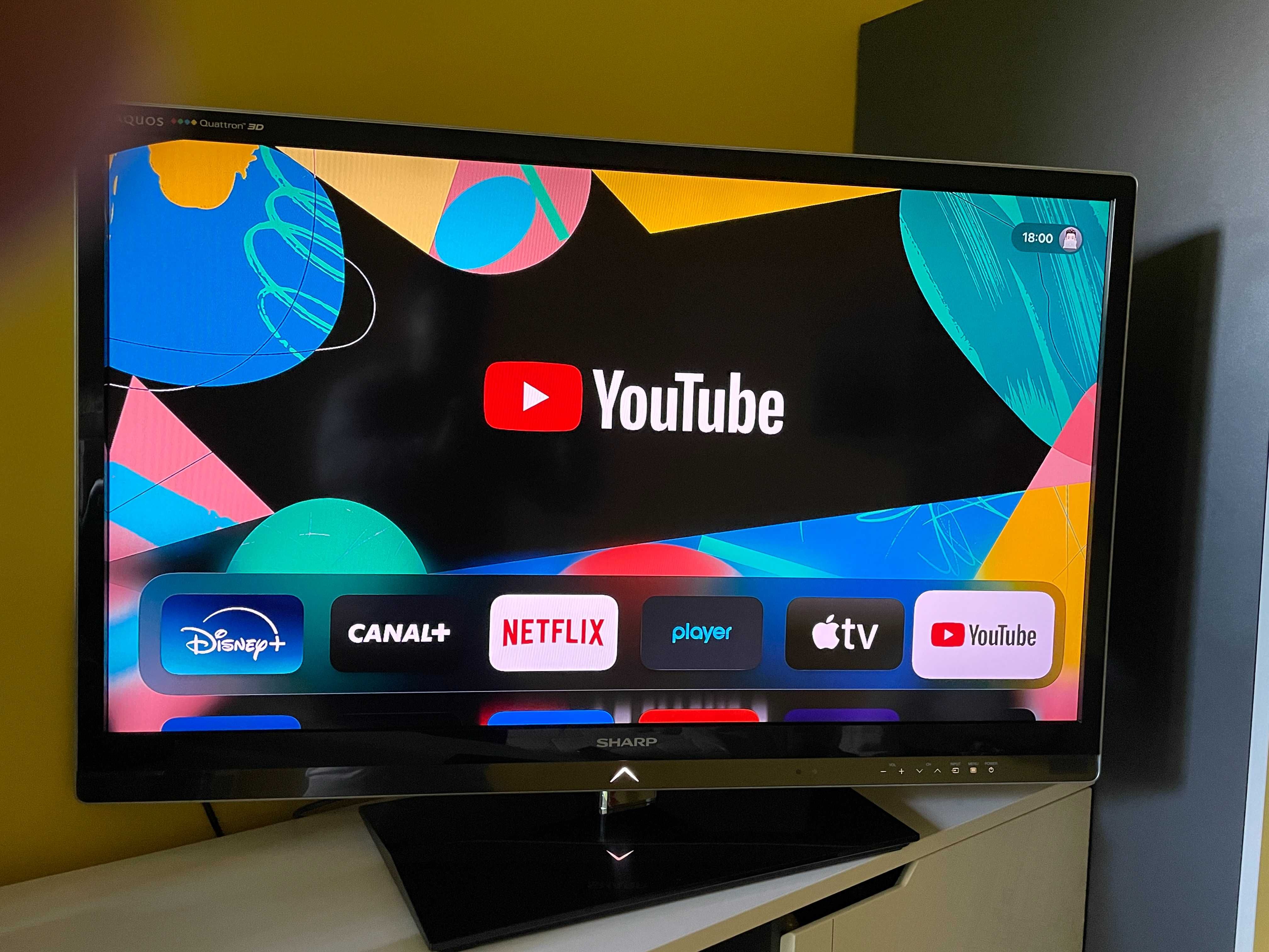 Telewizor płaski Sharp TV LED 40 cali 200 Hz Aquos 3D Quattron Full HD