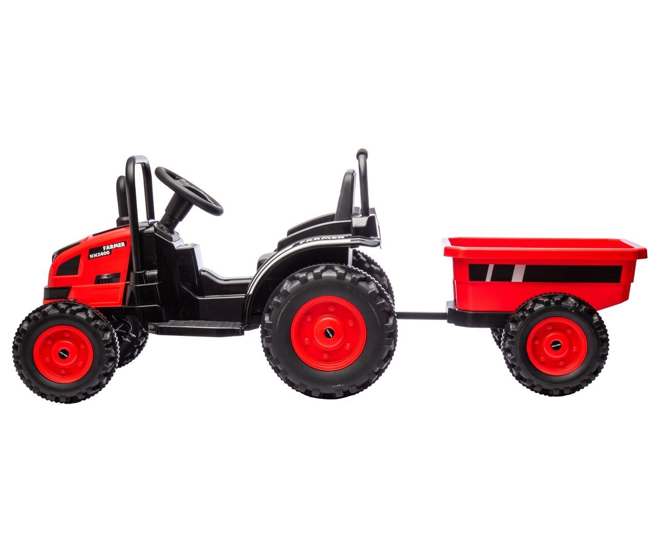 Milly Mally traktor na akumulator Traktor z przyczepą Farmer Red