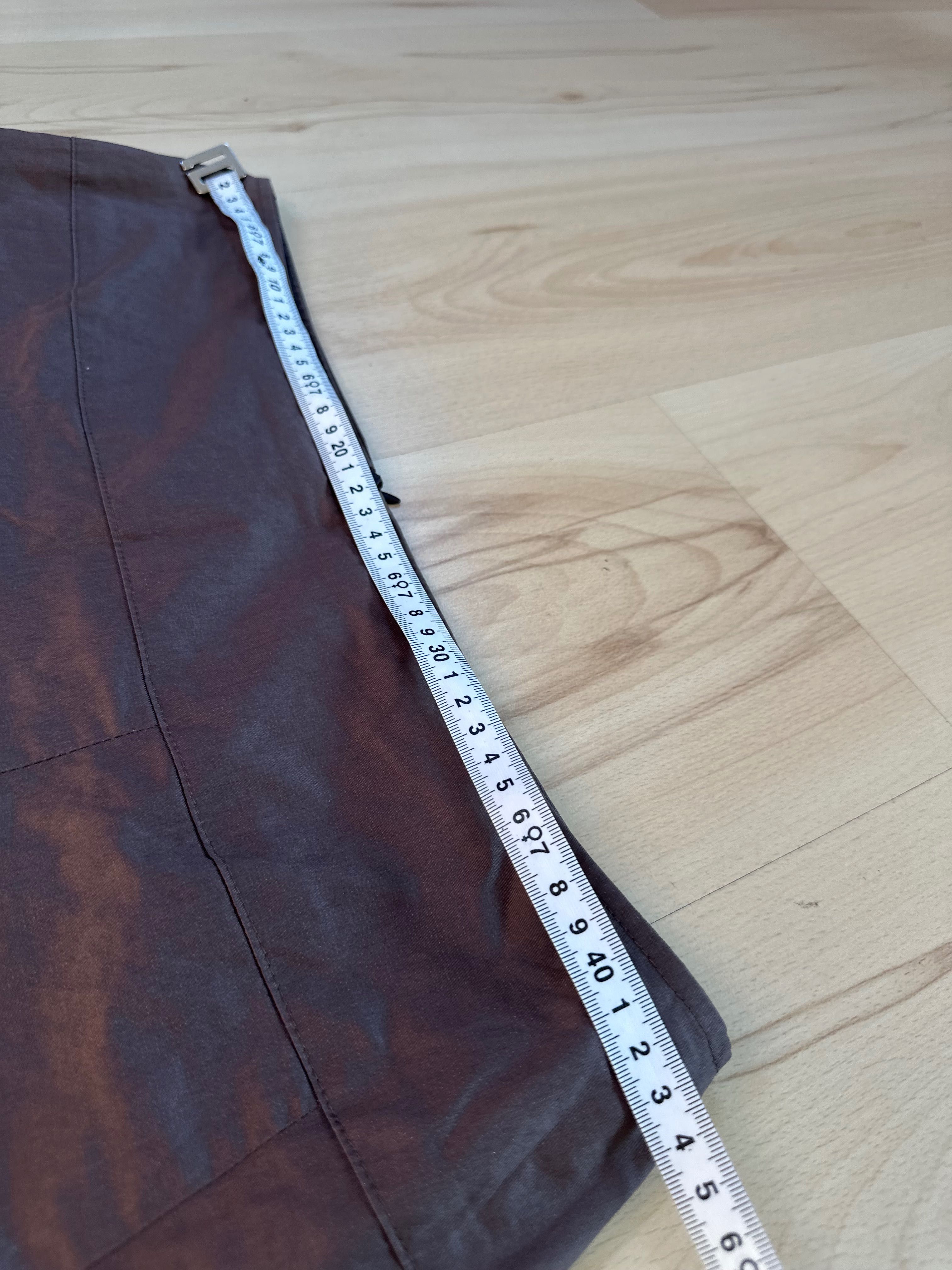Bolero brąz czekoladowy elegancka wizytowa spódnica bombka do kolan