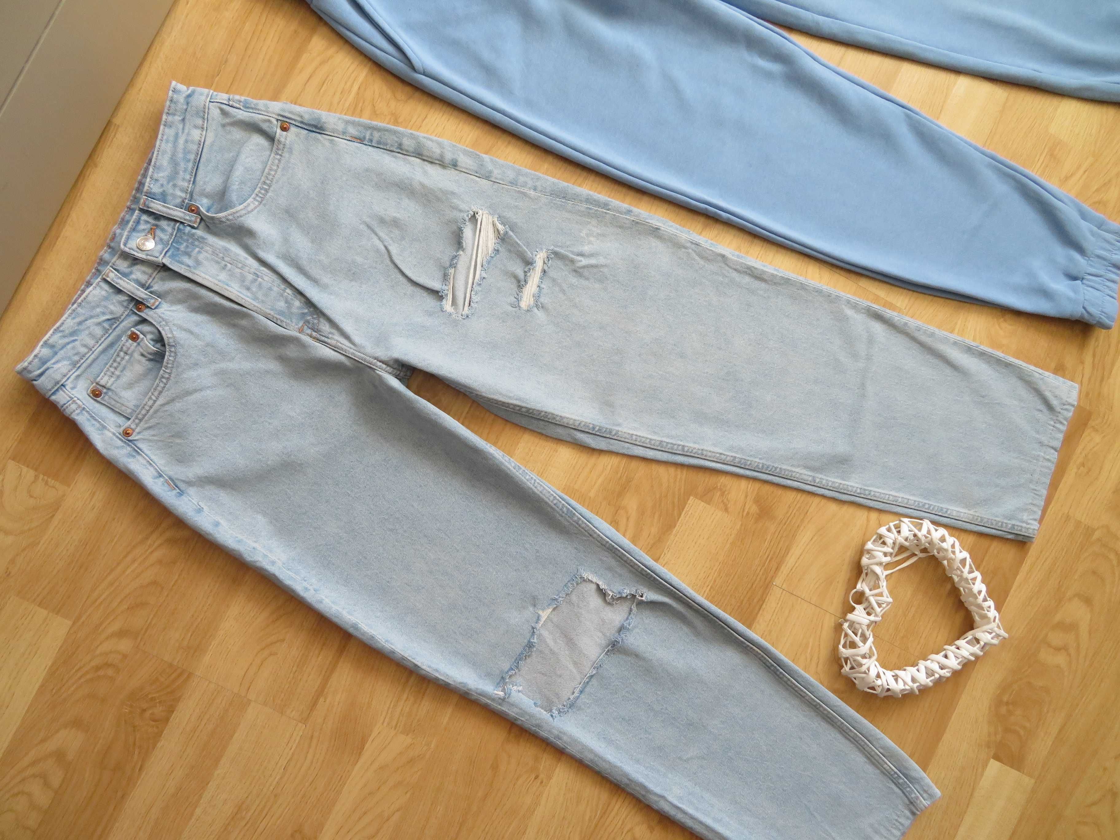 H&M  spodnie dżinsowe jeansowe damskie dziewczęce dżinsy jeansy  34 XS