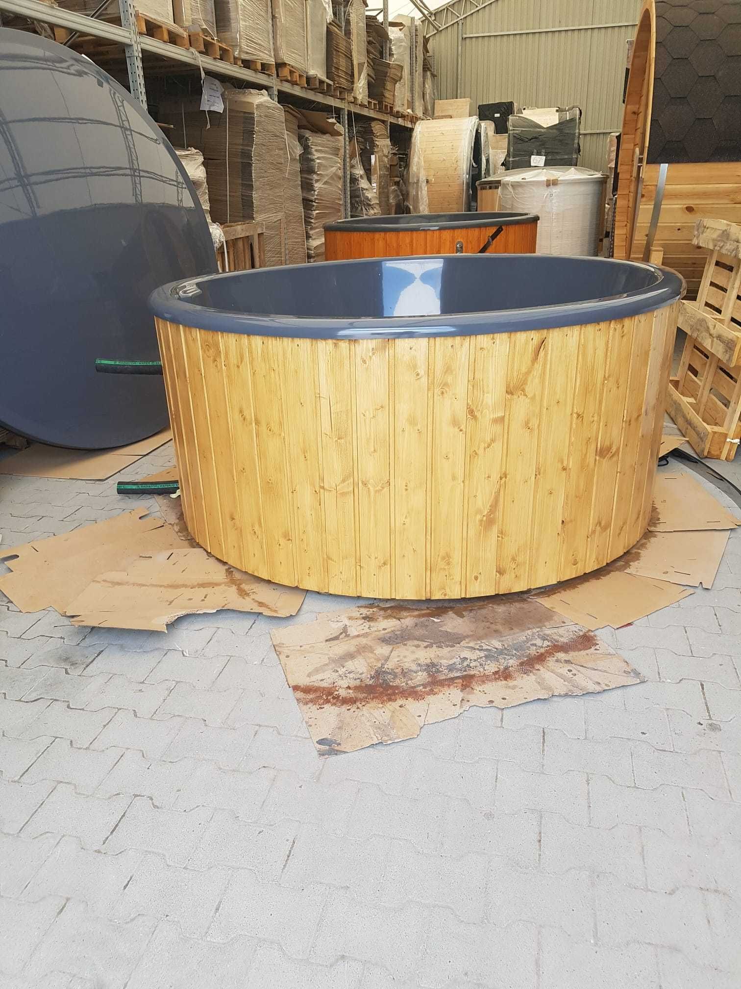 Balia Ogrodowa Jacuzzi bania Hot Tub Gorąca Beczka Pokrywa Termiczna