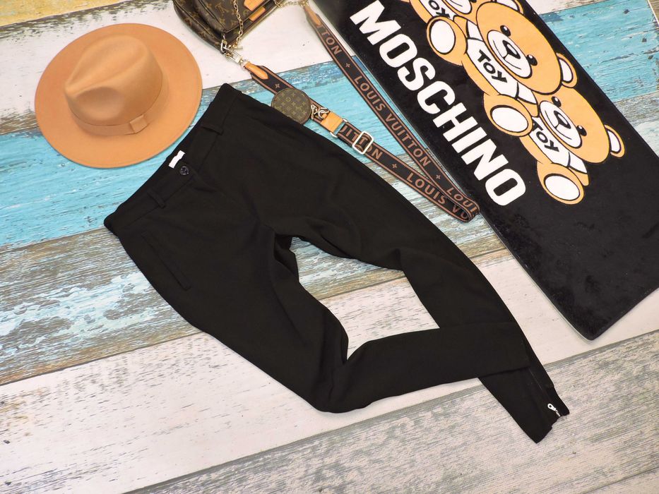 Claire Spodnie czarne cygaretki zamki 40