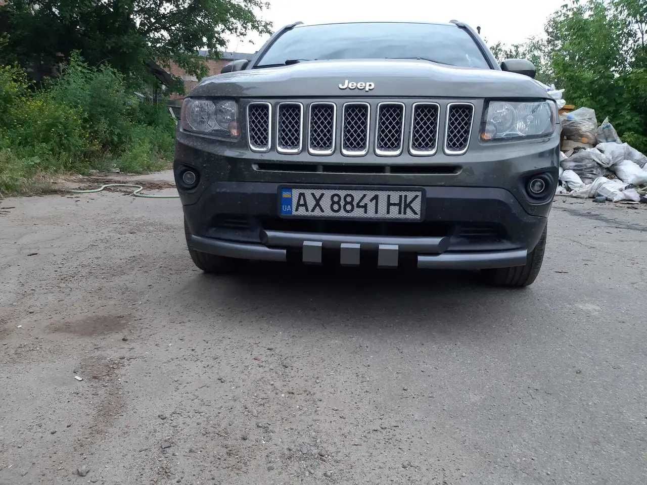 Кенгурятник защита переднего бампера JEEP COMPASS