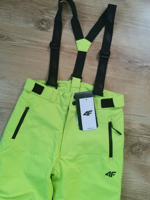 Spodnie narciarskie chłopięce 4F zimowe kombinezon membrana 8000 na sz