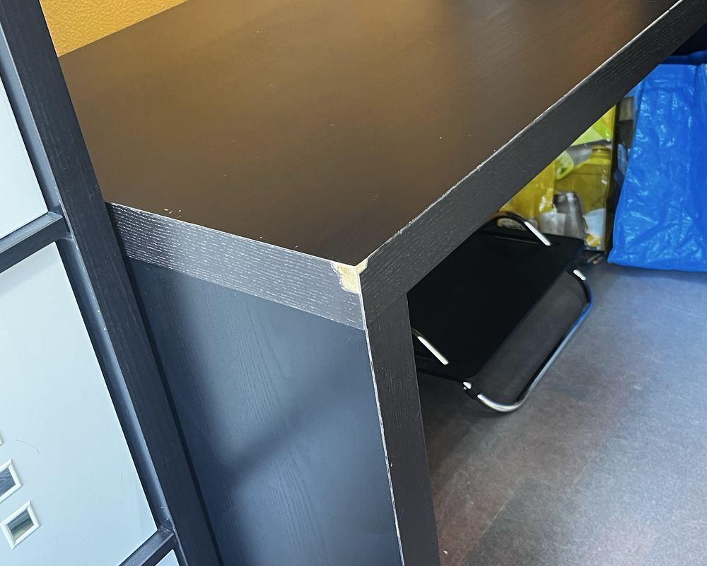 Secretária IKEA MALM grande, com mesa de apoio retrátil