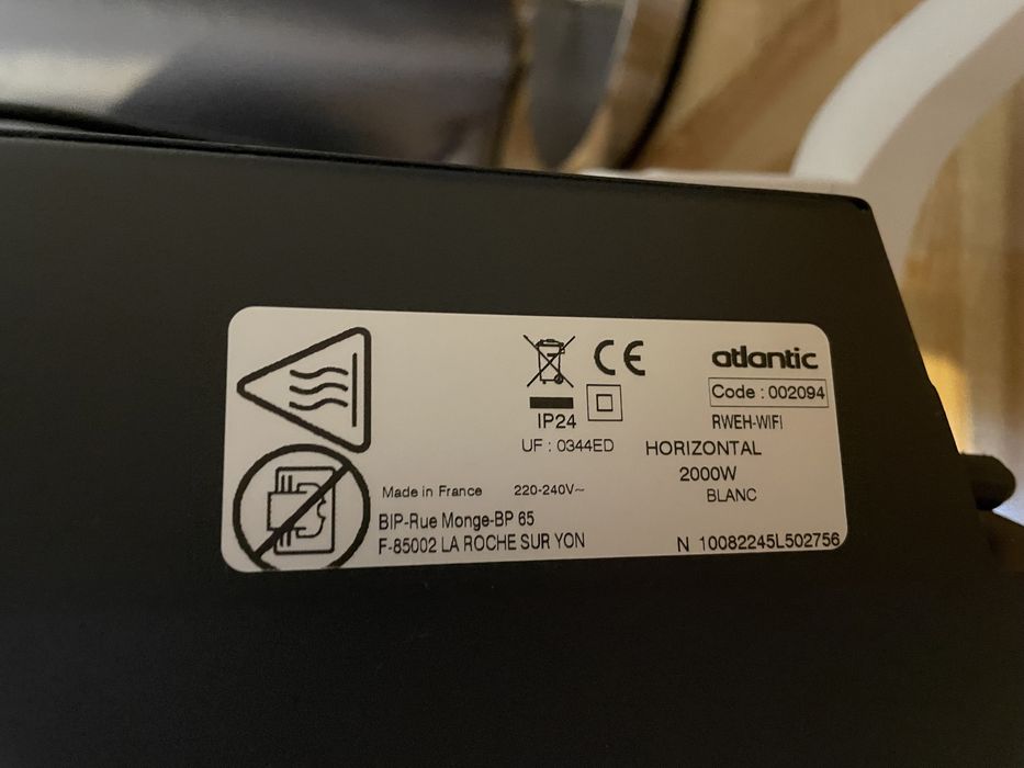Grzejnik elektryczny 2000W wifi atlantic