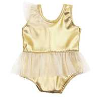 Одежда для куклы Беби Борн / Baby Born 43 см купальник золотистый